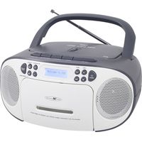 Reflexion CD-Radio DAB+, DAB, UKW AUX, CD, Kassette, USB Weiß, Grau