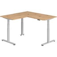 bümö Eckschreibtisch elektrisch höhenverstellbar L-Form Eckform: