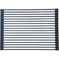 Essebagno Scolapiatti pieghevole 43x31 in acciaio inox e silicone nero