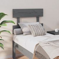 SKM Tête de lit Gris 93,5x3x81 cm Bois massif de pin