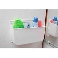 Range-tout L en plastique blanc pour caravane et camping-car
