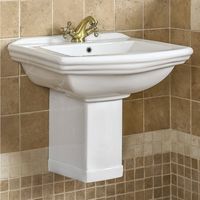 Lavabo rétro suspendu DERBY 60 cm en céramique