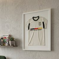 K-Möbel Cadre Maillot Bois Massif Blanc 50x70cm Vitrine Maillot de Sport