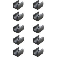 Cyclingcolors – Lot de 10 embouts plastiques 18-20mm – Patins rectangulaires pour chaises – Protection de sol – Pour surfaces dures