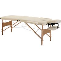 Camilla Plegable Altura Ajustable 67-92 cm Profesional Belleza Acupuntura Fisioterapia 210x81 cm Crema