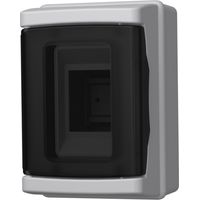 Aufputz-Verteilerkasten, Schutzart IP65, 2-Modul, transparente Tür, 940,02 M-L 1x2