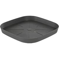 SOTTOVASO QUADRO 38 CM GRIGIO FUMO PLASTECNIC