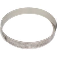 Calder cerchio micro forato acciaio 18/10 23x3.5 cm