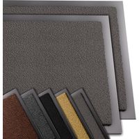 Vounot – Lot de 2 tapis de porte rectangulaires 40x60cm – Antidérapants et lavables – 100% polypropylène avec sous-couche vinyle – Couleur anthracite