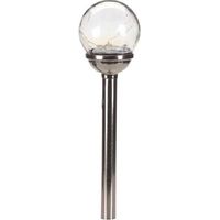 Luminaire smart-garden firefly opal acier inoxydable verre solaire
