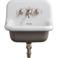 Lavabo in ceramica Retro 60 cm - True Colors - Classico - Bianco