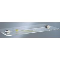 Acryl-Ablegeplatte T25 55x12.5cm mit 2 Haltern