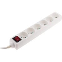 Zenitech – Multiprise 6 prises 16A 2P+T – Câble 1m – Puissance 3680W – Interrupteur à voyant – Protection enfant intégrée