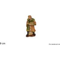 Trade Shop - Statuina Melchiorre 9 Cm Per Presepe In Resina Decoro Natale Natalizio Nativita' -
