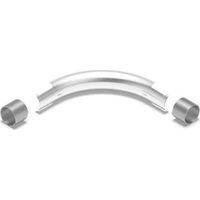 Rehau Rohrführungsbogen 32mm, 90 Grad, Stahl verzinkt, für Sanitär