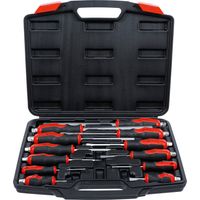 Bgs Technic – Jeu de tournevis plat 12 pièces – Pointes magnétiques – Longueur 38 à 200mm – Pour bois dur et teck – 97895
