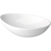 Cersanit Moduo - Lavabo sobre encimera, 57x37 cm, sin rebosadero, blanco K116-052