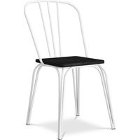 Silla de Comedor - Estilo Industrial - Madera y Metal - Lillor