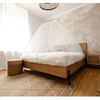 Moustiquaire lit & jardin dôme pop up fermeture zippée 150 x 200 cm