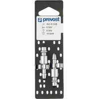 Embouts ISO B sur Plaque pour Tuyau 8 et 10mm lot de 2 Prevost