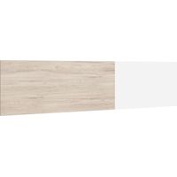 Tête de lit double 150 cm – Mélamine blanche et sahara – Dimensions 209 x 53 cm – Style moderne et épuré – Vmo Home