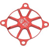 Capot de Ventilateur en Aluminium pour Refroidissement Moteur RC - Protection et Dissipation Thermique Voiture Rouge
