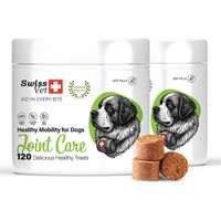 SwissVet Soin des articulations pour Chiens – Naturel en friandise Chien – Soutien des articulations, os et mobilité avec glucosamine, MSM, collagène, chondroïtine et vitamines C & E - 240 Pièces