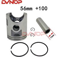 Segments de piston pour moto DT125, diamètre du piston : 56 mm, 56,25 mm, 56,5 mm, axe de piston : 16 mm pour Yamaha 125 cm³ DT 125 STD +25 +50 +75 +100 (57 mm)