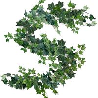 3 guirnaldas de hiedra artificial, follaje artificial, plantas trepadoras artificiales para interior y exterior, decoración falsa para dormitorio, jardín, oficina, fiesta, boda.