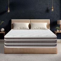 Yidatong – Matelas hybride 140x190 cm – Épaisseur 26 cm – Fermeté moyenne – Ressorts ensachés et mousse à mémoire de forme – 7 zones de confort