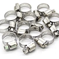 Schlauchschellen aus Edelstahl, Schlauchclips – verstellbar, 13–19 mm, für Kraftstoffleitungen, Gummirohre, feste Clips..DEBUNS