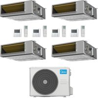 Midea Climatizzatore Canalizzato Quadri Split serie A7 MTJ 9+9+9+12 con M4O-36FN8-Q Inverter R 32 Wi-Fi Classe A++