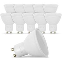 Set di 10 lampadine LED GU10 5W eq. 50W 4000K Bianco naturale