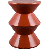 Bout de canapé, Table d'appoint GAYA, Orange Orange en Céramique, BOITE A DESIGN