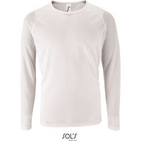Camiseta De Deporte De Manga Larga De Hombre SOL'S SPORTY LSL MEN S Blanco