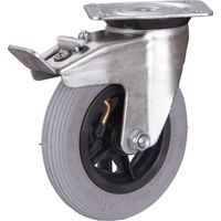 VARIOfit Bremsrolle mit Luftreifen 150 x 30 mm grau