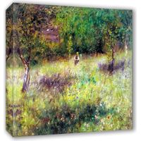 Lupia - Quadro su Tela il Meglio dell'Arte, 80x80 cm PRIMAVERA A CHATOU - RENOIR, Riproduzione d'Arte su Tela, Montato su Telaio in Legno 3 cm, Made in Italy