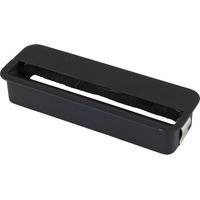 Pamar Kabeldurchgang, Kabelmanagement Kabeldurchführung Kabelkanal, Staubschutzbürste, Zinkdruckguss schwarz matt, 152 x 52 mm
