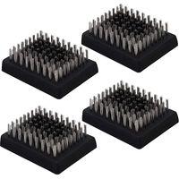 BBQ Brush Heads Grill Brush Remplacement Heads Wire Bristle Grill Nettoyage Brush Heads Cleaner BBQ 4pcs
