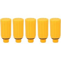 Reniflard de compresseur d'air, accessoires de pompe de compresseur d'air de capuchon de ventilation de tige de respiration jaune 5pcs 9mm, pour la plupart des compresseurs d'air à piston