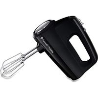 Russell Hobbs Standmixer Mattschwarz - Standmixer, 2 Quirle, 2 Knethaken, 5 Geschwindigkeiten, Turbofunktion Schwarz - 24672-56