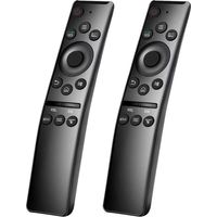 2er-Pack Ersatzfernbedienungen für Samsung Smart-TVs mit 3 Schnellzugriffstasten (Netflix, Prime Video, Rakuten TV). Kompatibel mit allen Samsung Smart-TVs (QLED, UHD, SUHD, HDR, LCD, LED).