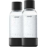 MY SODA 2PB905F-B - PACKUNG MIT 2 SCHWARZEN PET- UND 0,5-L-BIOKOMPOSITFLASCHEN