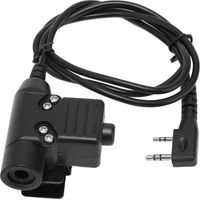 Câble PTT U94 pour Talkies-Walkies Kenwood Baofeng avec Adaptateur Bidirectionnel