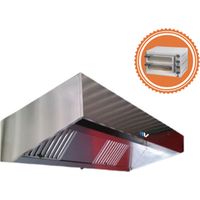 Hotte Spéciale four avec grande casquette 1,2 m L 1,50 mètres
