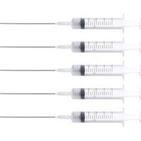 Lot de 5 seringues de recharge d'encre en plastique (10 ml) graduées, outil de recharge pour cartouches d'encre d'imprimante