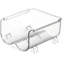 Water Bottle Organizer Transparent Stackable Space Saving Water Bottle Storage Holder Rack for Vacuum Cup 2 Grids