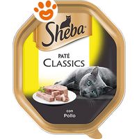 Sheba Cat Paté Classic con Pollo - Sheba Cat Paté Classic con Pollo - Vaschetta Da 85 Gr