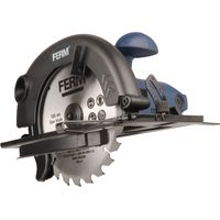 Ferm – Scie circulaire 1200W CSM1039 – Diamètre de lame 185mm – Profondeur de coupe 65mm à 90° – Pour bois dur et panneaux