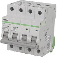 Disjoncteur tétrapolaire 20A courbe C – 4 pôles – Certifié IEC 60898-1 – Pour installations électriques professionnelles – Noark